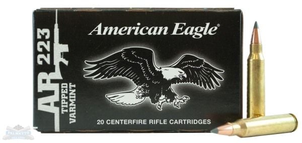 American American Eagle 223 50gr Tipped Varmint Ammunition 20rds - AE223GTV