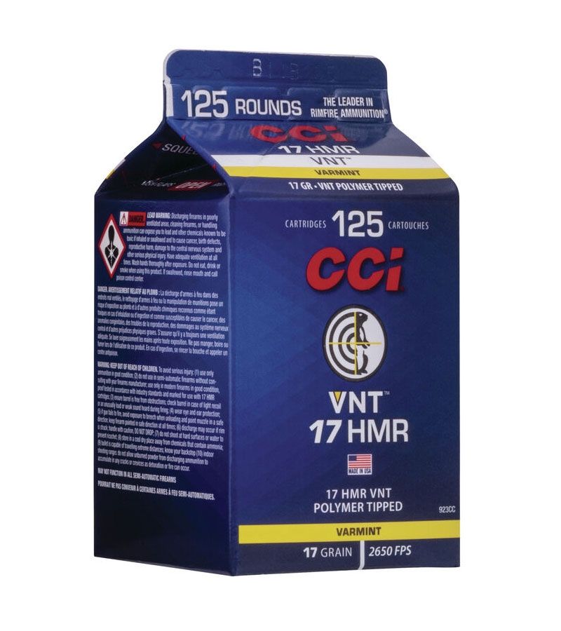 CCI CCI VNT 17 HMR 17 gr VNT 125 Round Carton - 923CC