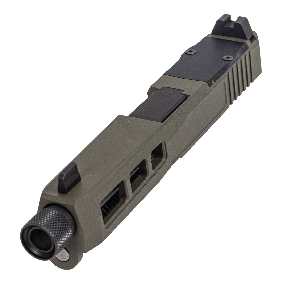 Palmetto State Armory PSA Dagger Complete SW1 RMR Slide Assembly With Threaded Barrel, Sniper Green