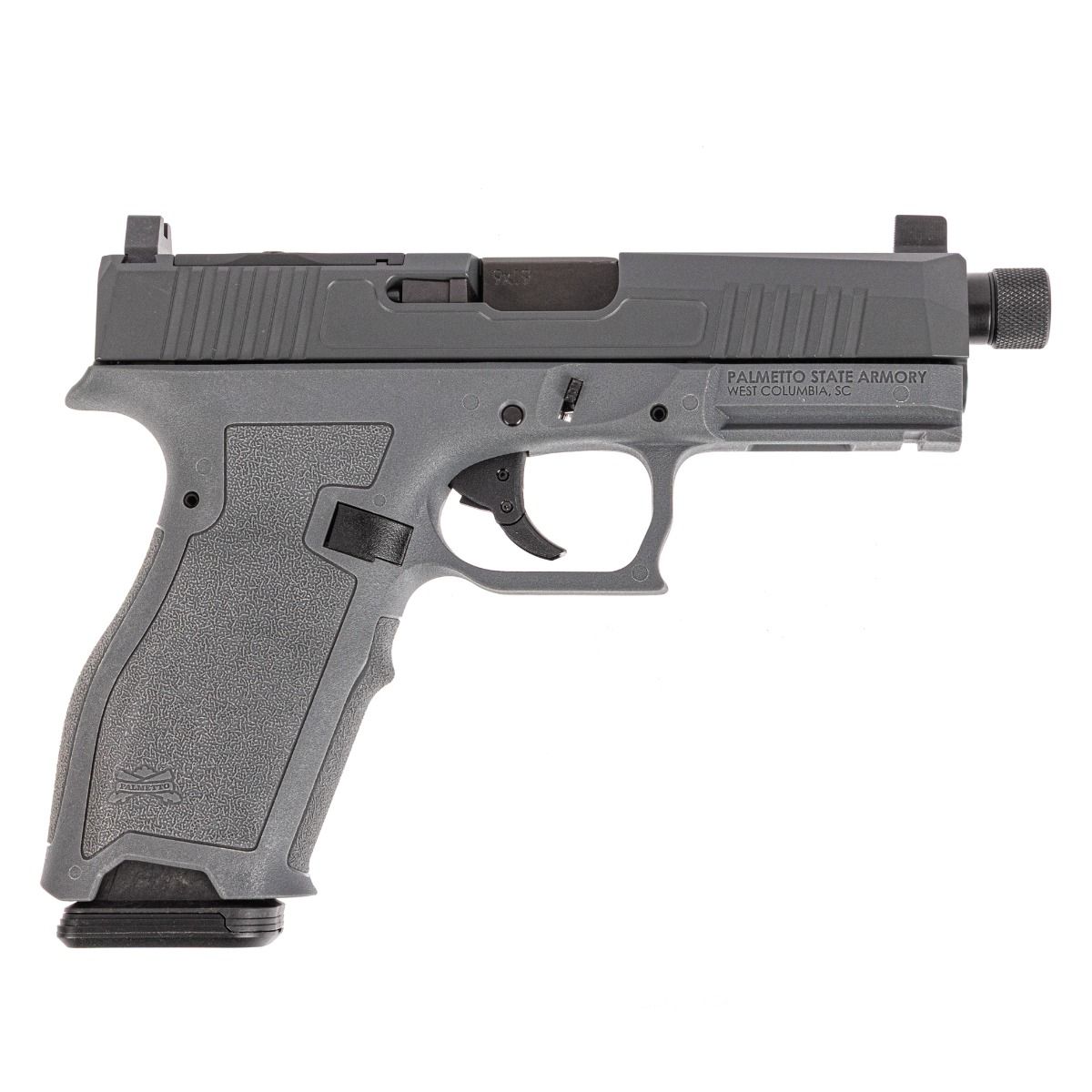 Palmetto State Armory PSA Dagger Full Size - S 9mm Pistol With Extreme Carry Cut Dr Slide & Threaded Barrel, Gray