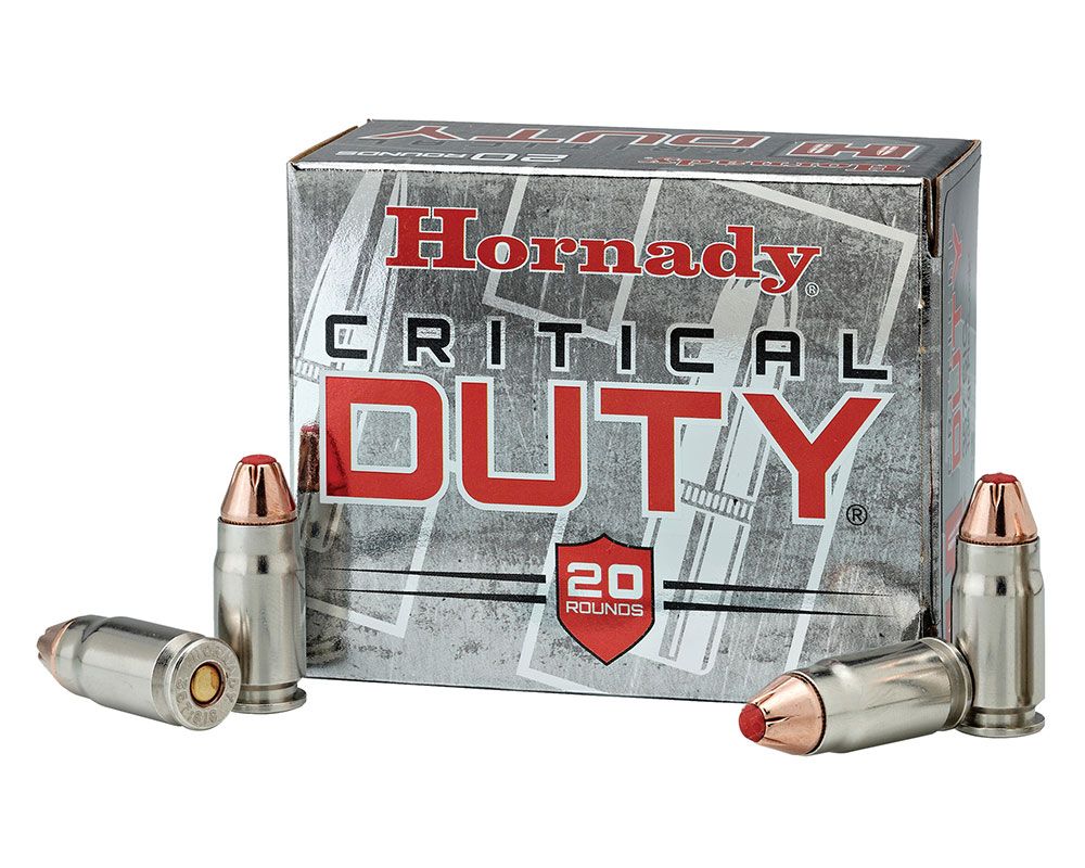Hornady Hornady Critical Duty 124 gr Flexlock 9mm +P Ammunition, 25 Rounds - 90216