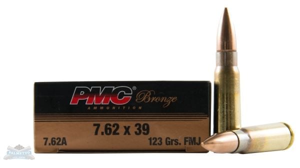 PMC Bronze 7.62x39 Ammo 123gr FMJ 20rds - 7.62A | Palmetto State