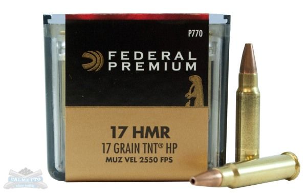 Federal 17 HMR 17gr Speer TNT V-Shok Ammuniton 50rds - P770