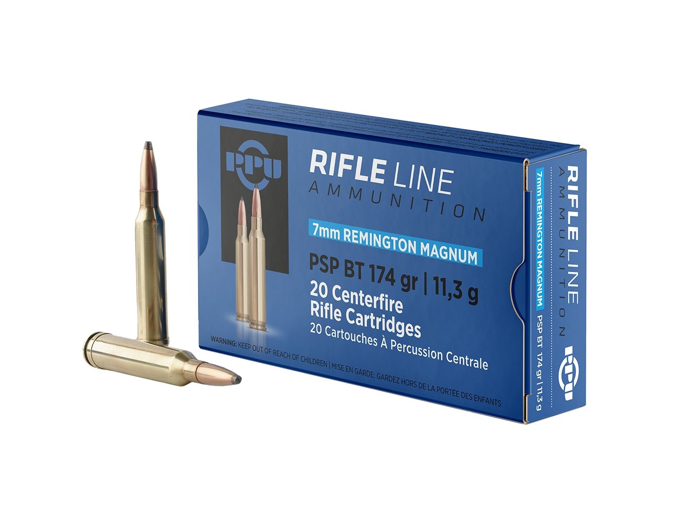 Prvi Prvi Partizan 7mm Remington Magnum PSPBT 174 gr 20 Rounds Ammunition - PP7RM2