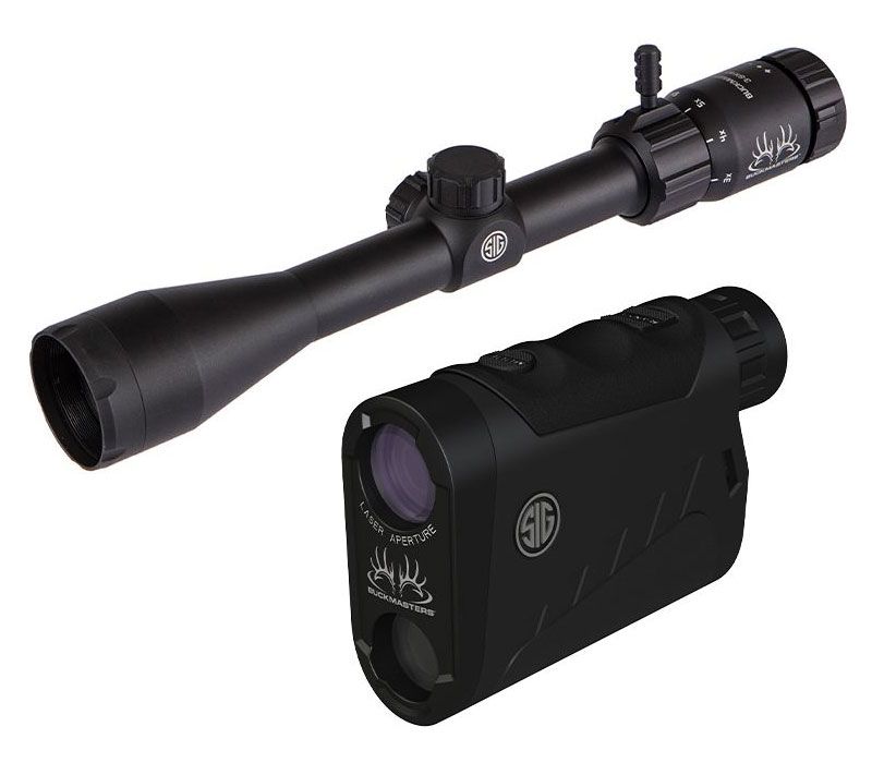 Sig Sauer Sig Sauer Buckmaster 3-9x40mm Rifle Scope & 1500 Laser Range Finder Combo, Black - SOK15BM01