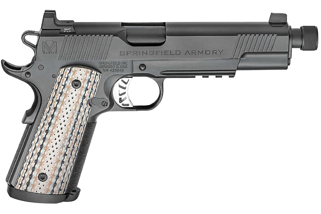 Springfield Armory Master Class Silent Operator 1911 Right Side View