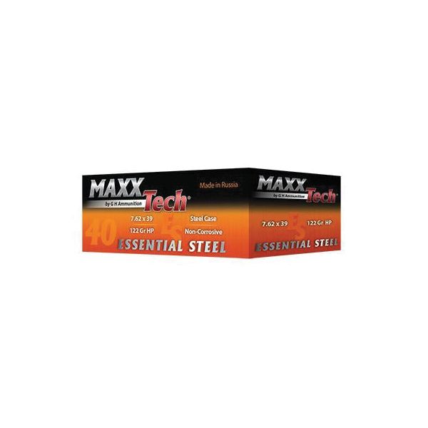 MaxxTech Ammo Essential Steel 7.62x39mm 122 gr HP 1000rds