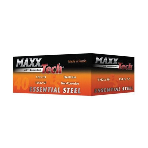 MaxxTech Ammo Essential Steel 7.62x39mm 154 gr SP 1000rds