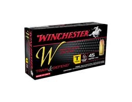 Winchester 45 Auto/ACP 230gr RLFMJ Train Ammunition, 50 Round Count - W45T