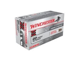 Winchester 22 Hornet 45gr JSP Ammunition, 50 round Box - X22H1