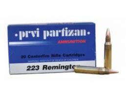 Prvi Partizan .223 Rem 62 gr FMJBT 20 Rounds Ammunition - PP5.5