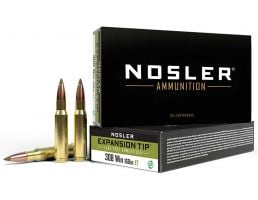 Nosler 308 Winchester 168 grain E-Tip Lead-Free Rifle Ammo, 20/Box - 40035