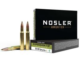 Nosler 30-06 Springfield 180 grain E-Tip Lead Free Rifle Ammo, 20/Box - 40037