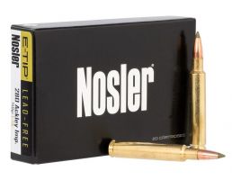 Nosler 280 Ackley Improved 140 grain E-Tip Lead-Free Rifle Ammo, 20/Box - 40067