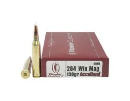 Nosler Trophy Grade 264 Win Mag 130 grain AccuBond Rifle Ammo, 20/Box - 60019