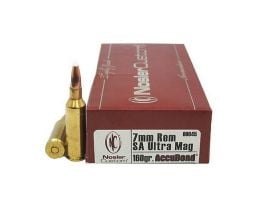 Nosler Trophy Grade 7mm RSAUM 160 grain AccuBond Rifle Ammo, 20/Box - 60045