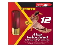 Aguila Field 12 Gauge 2-3/4 inches 2 Shot 1-1/4 oz High Velocity Lead Shotshell, Birdshot, 25/Box - 1CHB1202