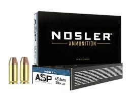 Nosler Match Grade 45 ACP 185 grain Jacketed Hollow Point 