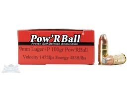 Corbon Pow'Rball 9mm +P 100 gr HPPTFB 20rds
