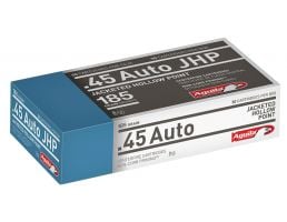 Aguila Centerfire 45 Auto 185 grain Jacketed Hollow Point Pistol Ammo