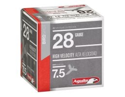 Aguila Sub-Gauge 28 Gauge 2-3/4 inches 7-1/2 Shot 3/4 oz Lead Shotshell, Birdshot, 25/Box - 1CHB2873