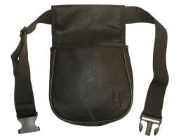 Boyt Bob Allen Classic Divided Shell Pouch w/ Belt, 2-Compartment, Black - 23284