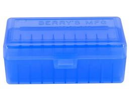 Berrys Bullets 403 .38/.357 50 Round Snap-Hinge Ammo Box, Blue - 40302