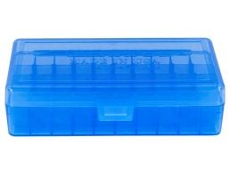 Berrys Bullets 408 .40/.45/10mm 50 Round Snap-Hinge Ammo Box, Blue - 40802