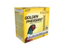 Fiocchi Golden Pheasant 12 Gauge 2.75" #4 Shot Ammo - 1.37 oz - 25rds - 12GP4