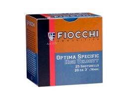 Fiocchi 20ga 2.75" 1oz #8 High Velocity Shotshell Ammunition, 25 Round Box - 20HV8