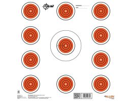EZ Aim Indoor Square 11-Spot Target, Orange/White, 13 Pack - Indoor Shooting Range Targets - 15245