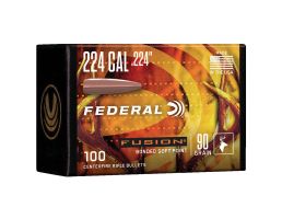 Federal Fusion Component .224 Cal 90 gr Reloading Bullets  BSP 100rds - FB224F1