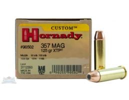 Hornady 357 Magnum 125gr XTP Custom Pistol Ammunition 25rds - 90502