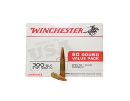 Winchester USA .300 AAC Blackout 200 gr Ammo Open Tip Range Subsonic - 60rds - USA300BXVP