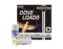 Fiocchi Steel Dove Loads 12 Gauge 2.75" #7 - 1 oz - 25rds - 12DLS17