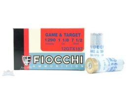 Fiocchi 12ga 2.75" 1-1/8oz G#7.5 Game Load Shotshell Ammuntion 25rds - 12GTX187