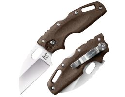 Cold Steel Tuff Lite Folder Plane Edge Knife Sheepsfoot Blade in Flat Dark Earth - CS-20LTF