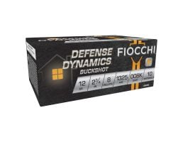 Fiocchi Defense Dynamics 12 Gauge 2.75" 00 Buck 8 Pellets - 10rds - 12BK008