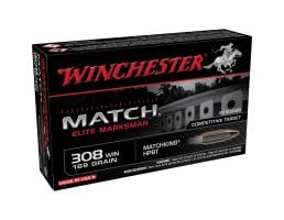 Winchester Match Elite Marksman .308 Win 169 gr Ammo SMBTHP - 20rds - S308M2