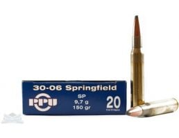 PRVI Partizan 30-06 150gr Soft Point Ammunition 20rds - PP3.41