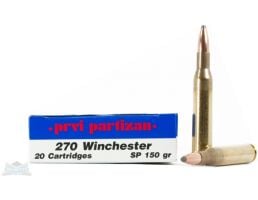 PRVI Partizan 270 Winchester 150gr SP Ammunition 20rds - PP2.62