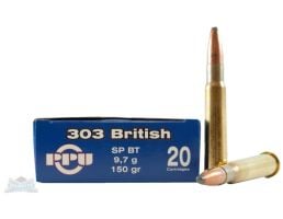 PRVI Partizan 303 British 150gr SP BTAmmunition 20rds - PP3.8