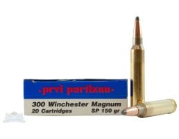 PRVI Partizan 300 Win Magnum 150 GR SP Ammunition 20rds - PP3.61