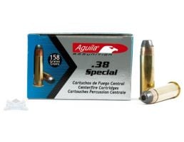 Aguila 38 Spl 158gr SJHP 50rds- - -AU1E382520