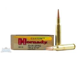 Hornady 30-06 165gr BTSP Custom Ammunition 20rds - 8115
