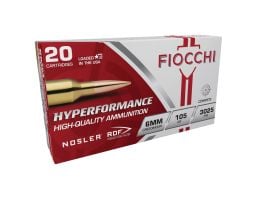 Fiocchi Hyperformance 6mm Creedmoor 105 gr 20rds
