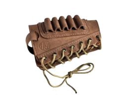 1791 Gunleather Hunt .30-06 Springfield Butt Cuff Ammo Holder, 5 Shells Oiled Brown