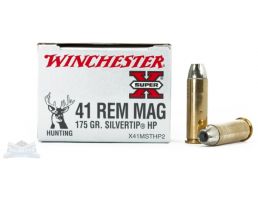 Winchester 41 Magnum 175gr Silvertip Hollow Point Ammunition 20rds - X41MSTHP2