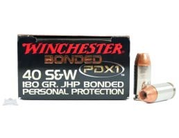 Winchester 40 S&W 180gr PDX1 Pistol Ammunition 20rds - S40SWPDB1