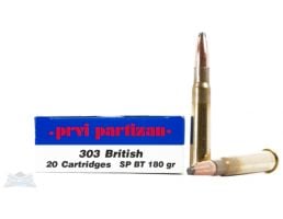 PRVI Partizan 303 British 180gr SP Ammunition 20rds - PP3.9